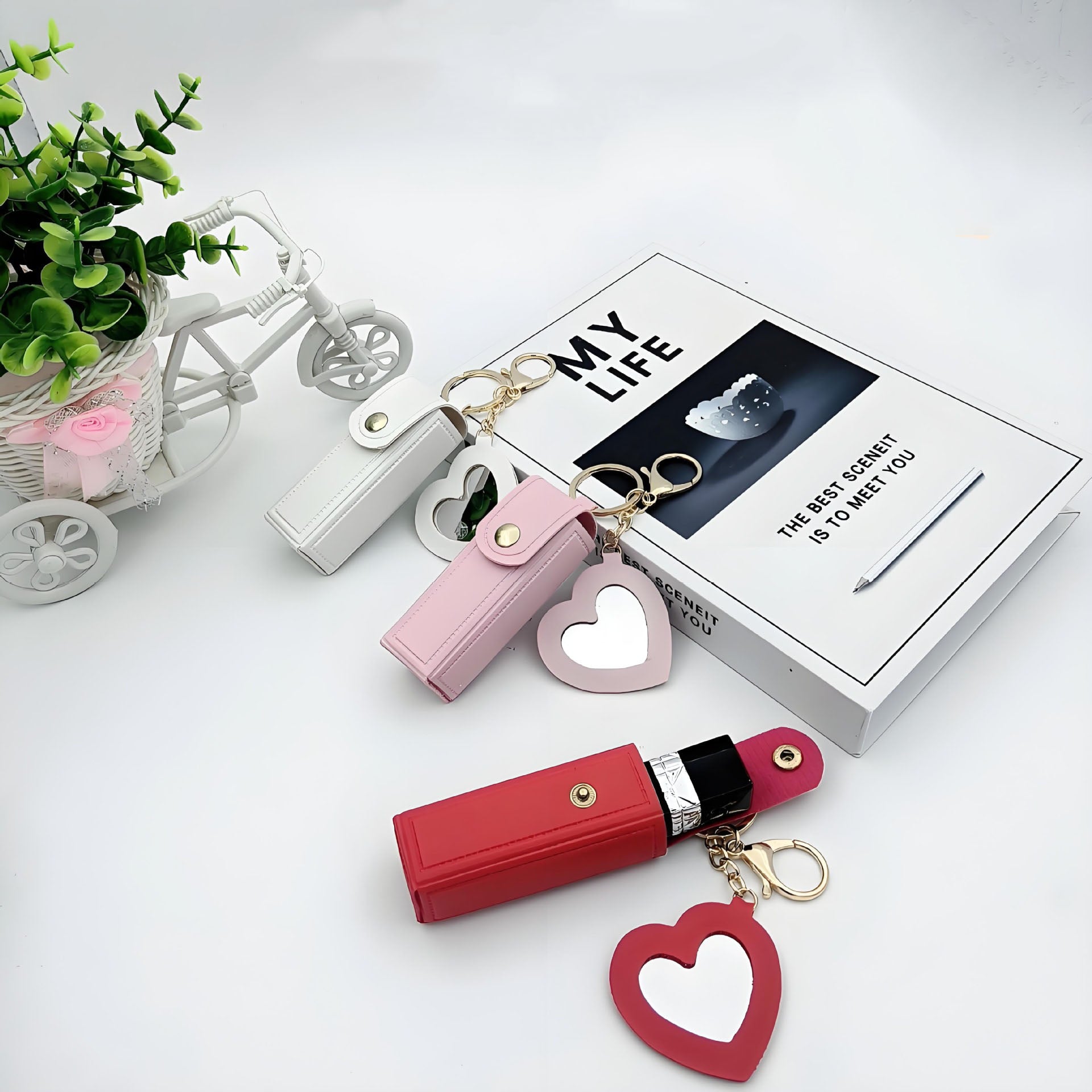 High Quality PU Leather Keychain Lipstick Holder (Copy)